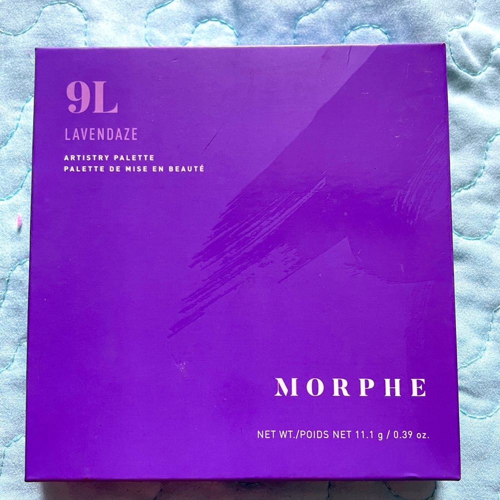 MORPHE eye shadow palette purple 9L Lavendaze artistry pallette